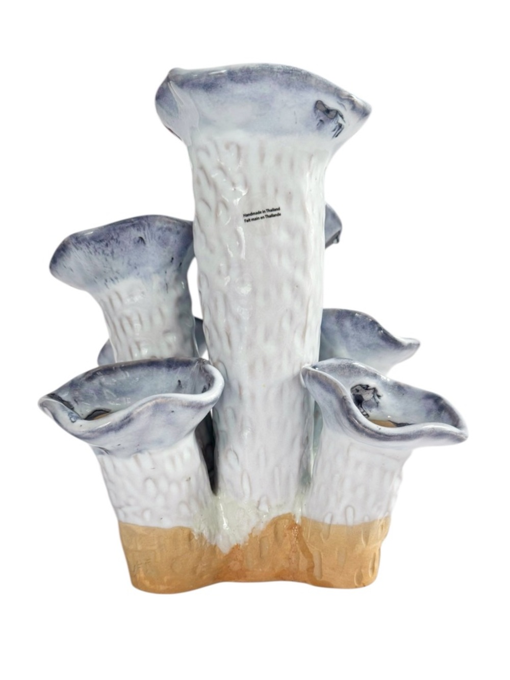 Handmade Glazed Stoneware Tulipiere Vase - Picture 4 of 9